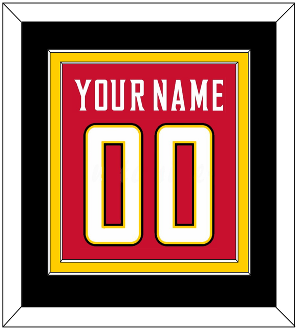 Maryland Basketball Name & Number - Road Red (2013-2015) - Double Mat 2