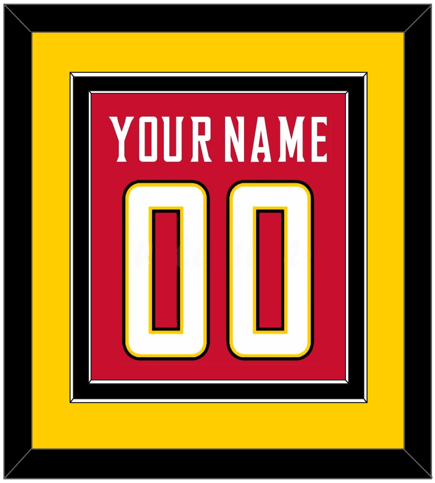 Maryland Basketball Name & Number - Road Red (2013-2015) - Signature Tier 3