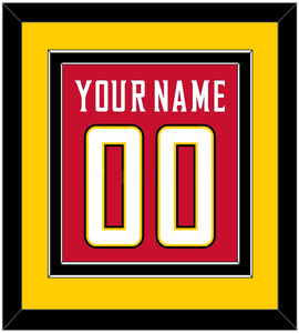 Maryland Basketball Name & Number - Road Red (2013-2015) - Double Mat 3