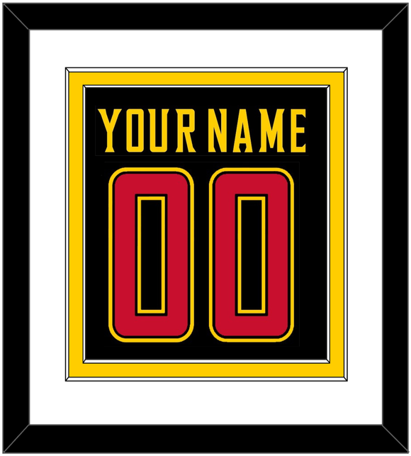 Maryland Basketball Name & Number - Road Black (2013-2015) - Double Mat 2