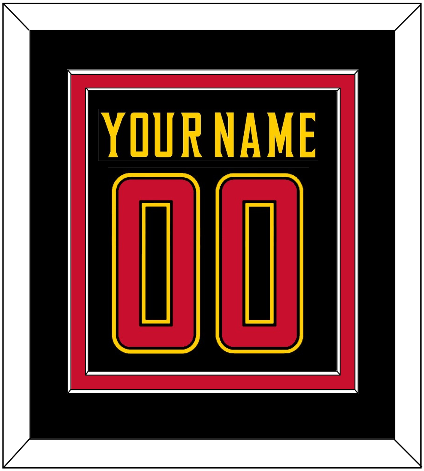 Maryland Basketball Name & Number - Road Black (2013-2015) - Signature Tier 4