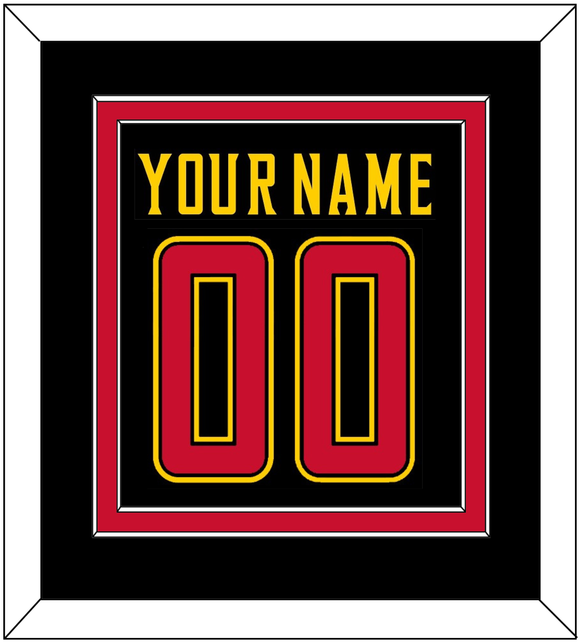 Maryland Basketball Name & Number - Road Black (2013-2015) - Double Mat 4