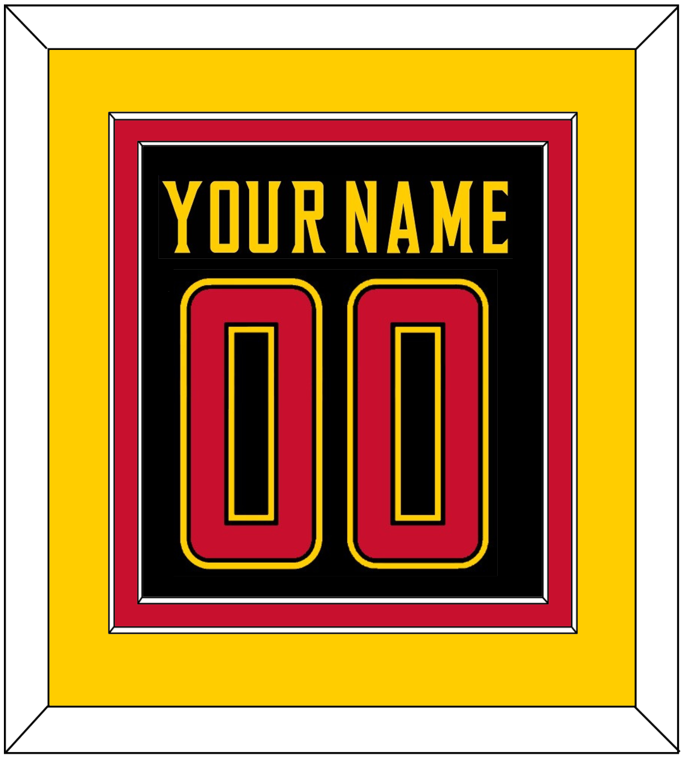 Maryland Basketball Name & Number - Road Black (2013-2015) - Signature Tier 5