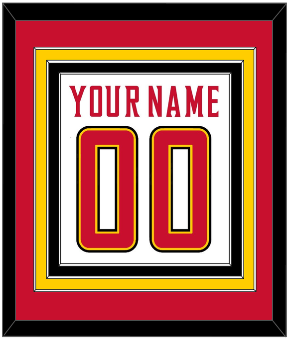 Maryland Basketball Name & Number - Home White (2013-2015) - Triple Mat 2