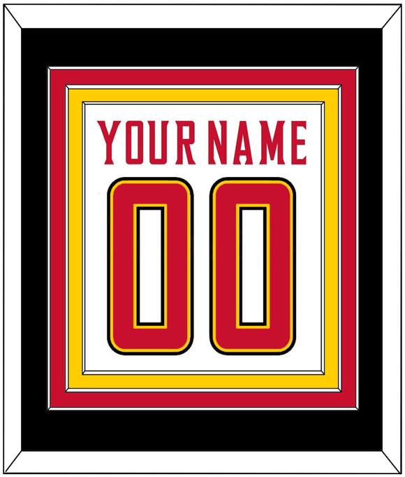 Maryland Basketball Name & Number - Home White (2013-2015) - Triple Mat 3