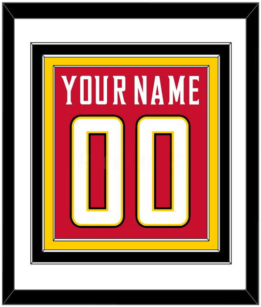 Maryland Basketball Name & Number - Road Red (2013-2015) - Premier Tier 1