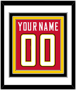 Maryland Basketball Name & Number - Road Red (2013-2015) - Triple Mat 1