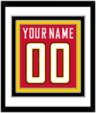 Maryland Basketball Name & Number - Road Red (2013-2015) - Triple Mat 1