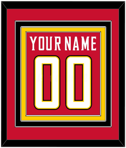 Maryland Basketball Name & Number - Road Red (2013-2015) - Premier Tier 2