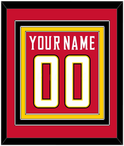 Maryland Basketball Name & Number - Road Red (2013-2015) - Triple Mat 2