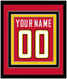 Maryland Basketball Name & Number - Road Red (2013-2015) - Triple Mat 2