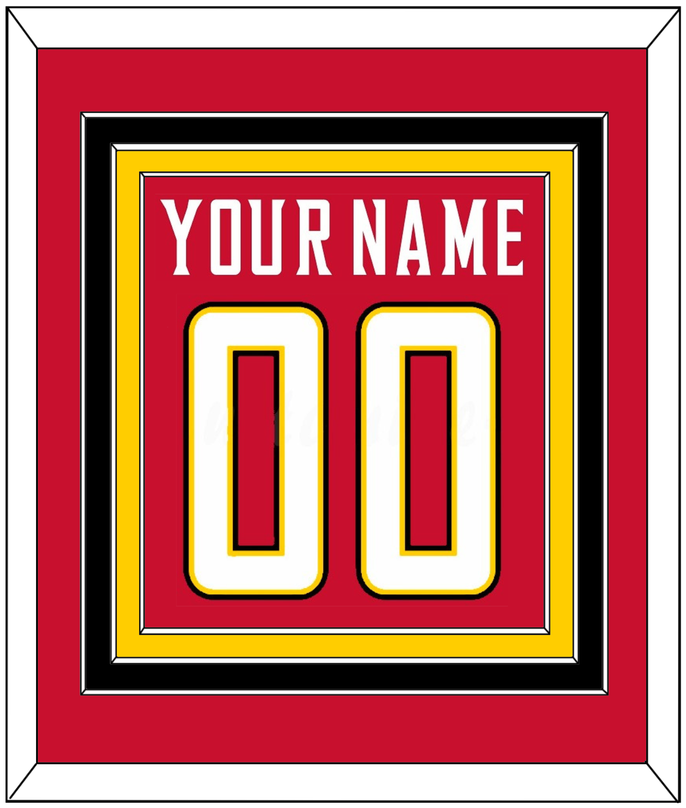 Maryland Basketball Name & Number - Road Red (2013-2015) - Premier Tier 2