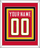 Maryland Basketball Name & Number - Road Red (2013-2015) - Triple Mat 2