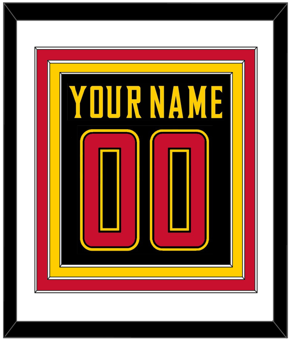 Maryland Basketball Name & Number - Road Black (2013-2015) - Triple Mat 1