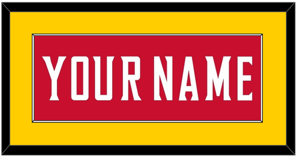 Maryland Basketball Name - Road Red (2013-2015) - Single Mat 3