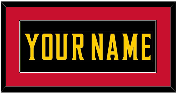 Maryland Basketball Name - Road Black (2013-2015) - Single Mat 2