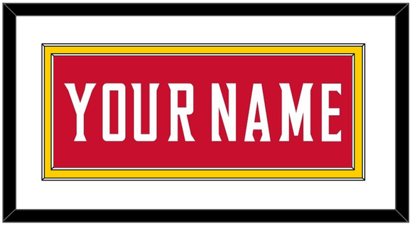 Maryland Basketball Name - Road Red (2013-2015) - Double Mat 1