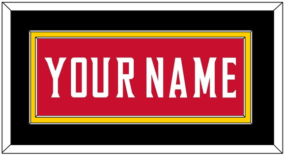 Maryland Basketball Name - Road Red (2013-2015) - Double Mat 2