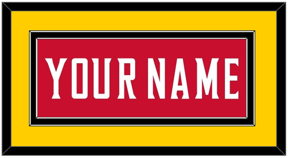 Maryland Basketball Name - Road Red (2013-2015) - Double Mat 3