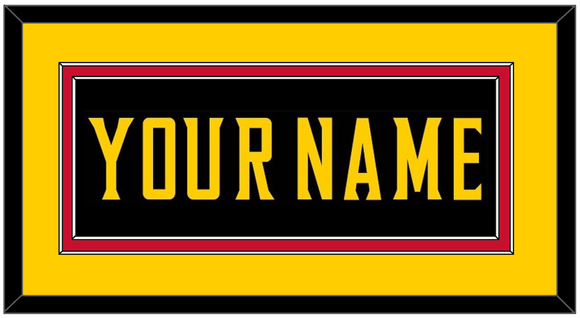 Maryland Basketball Name - Road Black (2013-2015) - Double Mat 3