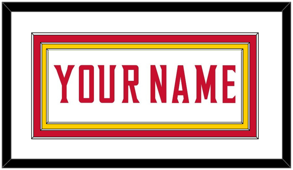 Maryland Basketball Name - Home White (2013-2015) - Triple Mat 1