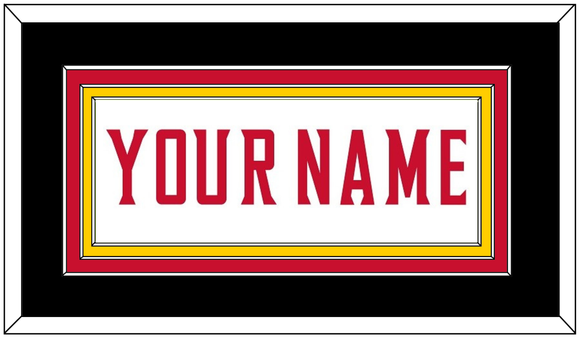 Maryland Basketball Name - Home White (2013-2015) - Triple Mat 3