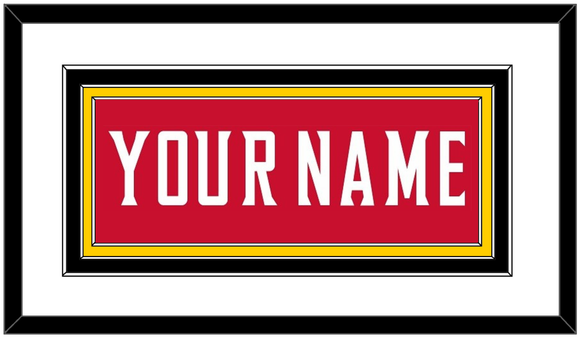 Maryland Basketball Name - Road Red (2013-2015) - Triple Mat 1