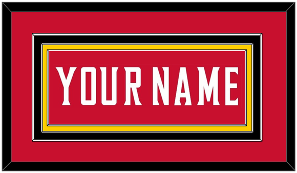 Maryland Basketball Name - Road Red (2013-2015) - Triple Mat 2