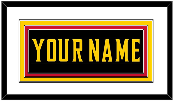 Maryland Basketball Name - Road Black (2013-2015) - Triple Mat 1