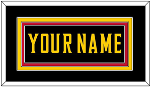 Maryland Basketball Name - Road Black (2013-2015) - Triple Mat 2