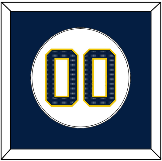 Michigan Baseball Number - 2019 World Series Home White - Essential Tier 1