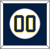 Michigan Baseball Number - 2019 World Series Home White - Single Mat 1