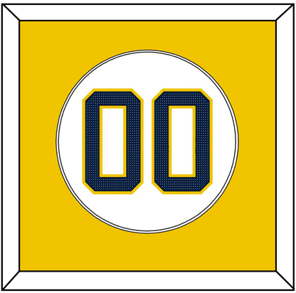 Michigan Baseball Number - 2019 World Series Home White - Essential Tier 2