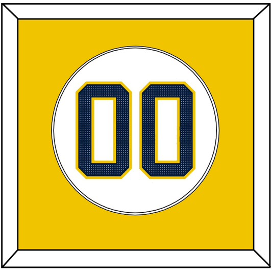 Michigan Baseball Number - 2019 World Series Home White - Essential Tier 2