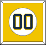 Michigan Baseball Number - 2019 World Series Home White - Single Mat 2