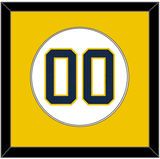 Michigan Baseball Number - 2019 World Series Home White - Single Mat 2