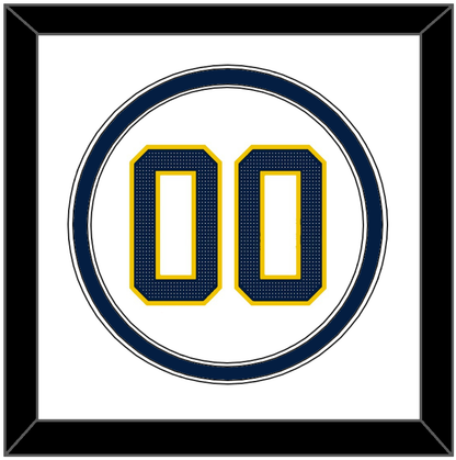 Michigan Baseball Number - 2019 World Series Home White - Signature Tier 1