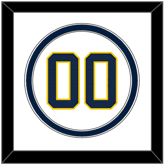 Michigan Baseball Number - 2019 World Series Home White - Signature Tier 1