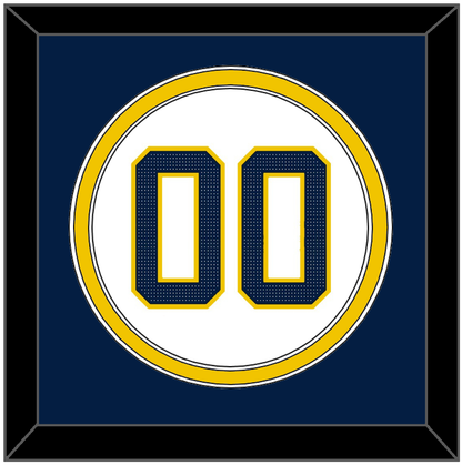 Michigan Baseball Number - 2019 World Series Home White - Signature Tier 3