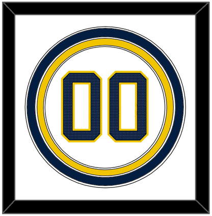 Michigan Baseball Number - 2019 World Series Home White - Premier Tier 1