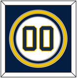 Michigan Baseball Number - 2019 World Series Home White - Triple Mat 3