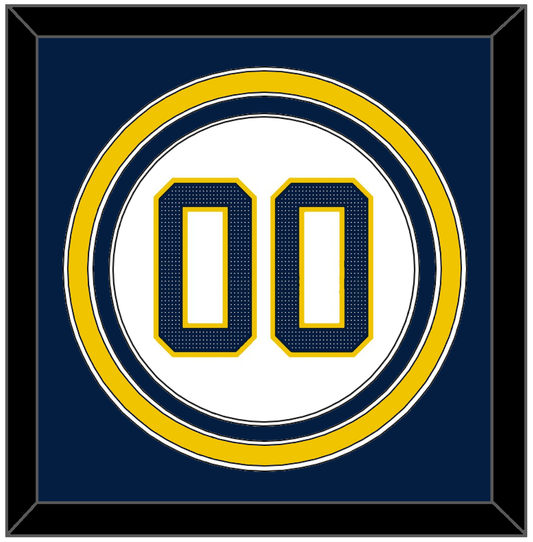 Michigan Baseball Number - 2019 World Series Home White - Premier Tier 3