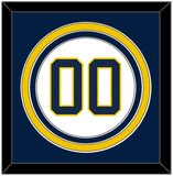 Michigan Baseball Number - 2019 World Series Home White - Triple Mat 3