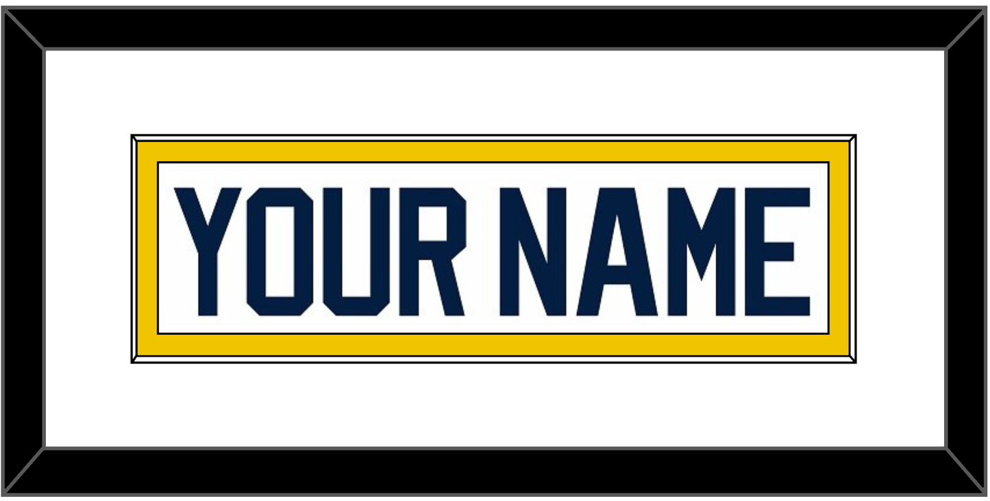 Michigan Hockey Nameplate - Home White (2021-2023) - Essential Tier 2