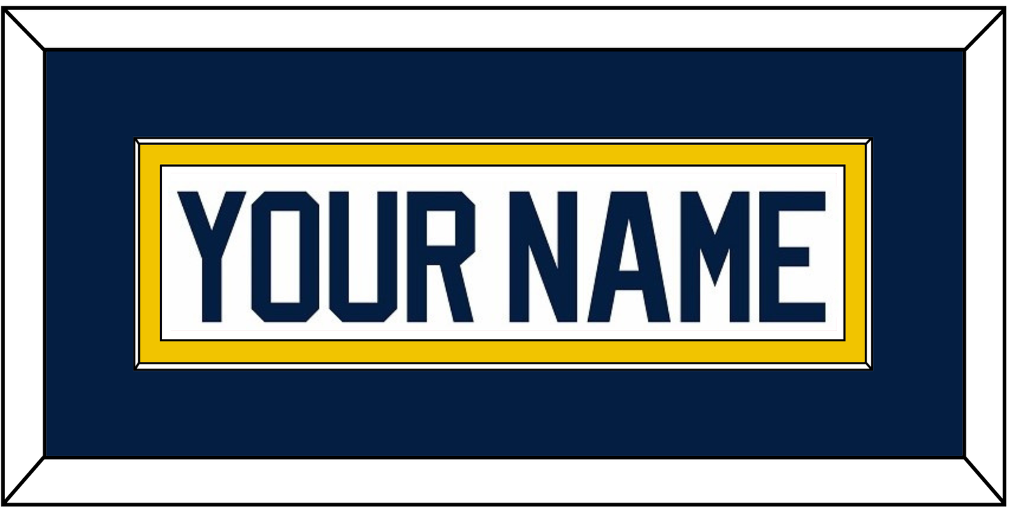 Michigan Hockey Nameplate - Home White (2021-2023) - Essential Tier 3