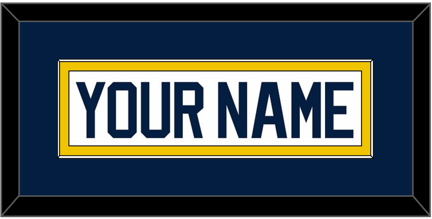 Michigan Hockey Nameplate - Home White (2021-2023) - Essential Tier 3