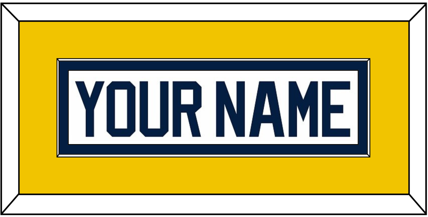Michigan Hockey Nameplate - Home White (2021-2023) - Essential Tier 4