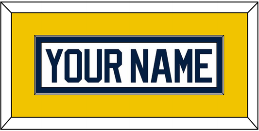 Michigan Hockey Nameplate - Home White (2021-2023) - Essential Tier 4