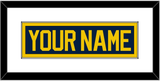 Michigan Hockey Nameplate - Road Blue (2021-2023) - Single Mat 1