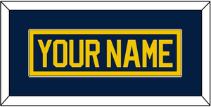 Michigan Hockey Nameplate - Road Blue (2021-2023) - Single Mat 2